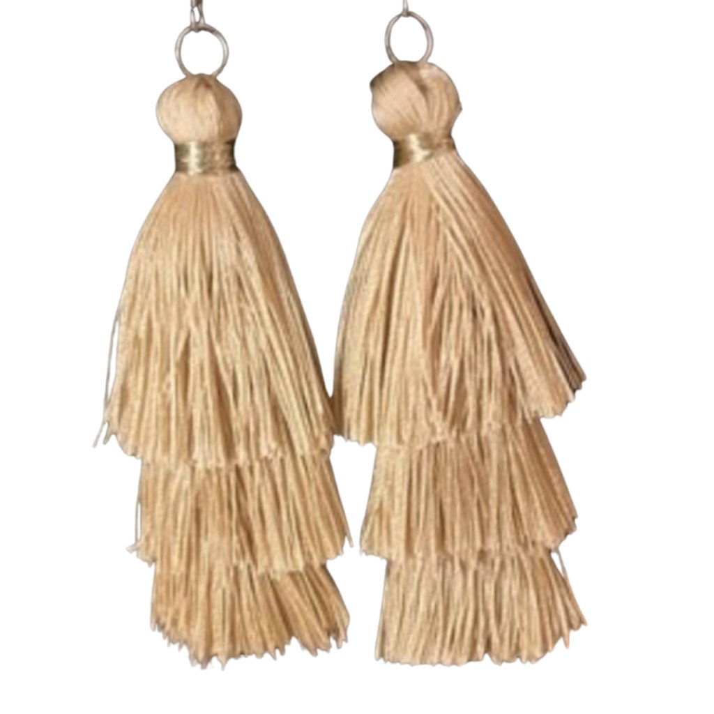 Champagne Tassel Earrings
